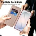 Samsung Galaxy S26+ Stylish Magnetic Flip Case with RFID Card Slots - Pink