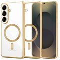 Samsung Galaxy S26+ Tech-Protect MagFlex Case - MagSafe Compatible - Clear / Gold