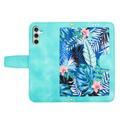 Samsung Galaxy S27 Floral Wallet Case with Card Slots - Green