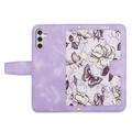 Samsung Galaxy S27 Floral Wallet Case with Card Slots - Light Purple