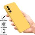 Samsung Galaxy S27 Liquid Silicone Case with Hand Strap - Yellow