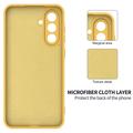Samsung Galaxy S27 Liquid Silicone Case with Hand Strap - Yellow