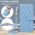 Samsung Galaxy S27 Pro Luxury Quilted Wallet Case - Blue