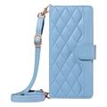 Samsung Galaxy S27 Pro Luxury Quilted Wallet Case - Blue