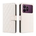 Samsung Galaxy S27 Pro Luxury Quilted Wallet Case - White
