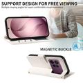 Samsung Galaxy S27 Pro Luxury Quilted Wallet Case - White