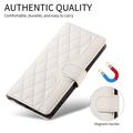 Samsung Galaxy S27 Pro Luxury Quilted Wallet Case - White