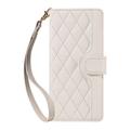 Samsung Galaxy S27 Pro Luxury Quilted Wallet Case - White