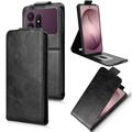 Samsung Galaxy S27 Pro Vertical Flip Case with Stand - Black