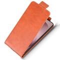 Samsung Galaxy S27 Pro Vertical Flip Case with Stand - Brown