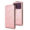Samsung Galaxy S27 Pro Vertical Flip Case with Stand - Rose Gold