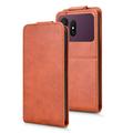 Samsung Galaxy S27 Ultra Vertical Flip Case with Stand - Brown