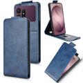 Samsung Galaxy S27 Ultra Vertical Flip Case with Stand - Dark Blue
