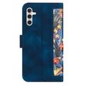Samsung Galaxy S27+ Floral Wallet Case with Card Slots - Dark Blue