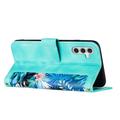 Samsung Galaxy S27+ Floral Wallet Case with Card Slots - Green
