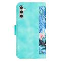 Samsung Galaxy S27+ Floral Wallet Case with Card Slots - Green