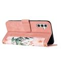 Samsung Galaxy S27+ Floral Wallet Case with Card Slots - Pink
