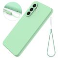 Samsung Galaxy S27+ Liquid Silicone Case with Hand Strap - Green