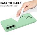 Samsung Galaxy S27+ Liquid Silicone Case with Hand Strap - Green
