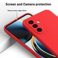 Samsung Galaxy S27+ Liquid Silicone Case with Hand Strap - Red