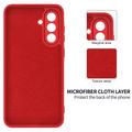 Samsung Galaxy S27+ Liquid Silicone Case with Hand Strap - Red