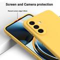 Samsung Galaxy S27+ Liquid Silicone Case with Hand Strap - Yellow