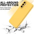 Samsung Galaxy S27+ Liquid Silicone Case with Hand Strap - Yellow