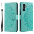 Samsung Galaxy S27+ Mandala Wallet Case with Wrist Strap - Mint Green