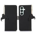 Samsung Galaxy S27+ Wallet Leather Case with RFID - Black