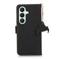Samsung Galaxy S27+ Wallet Leather Case with RFID - Black