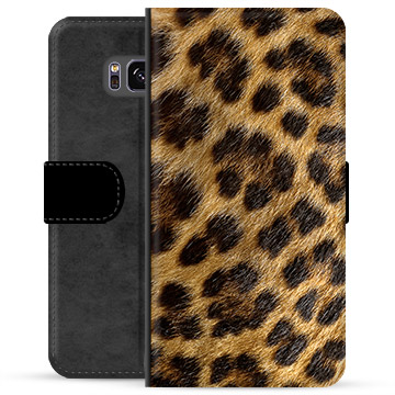 Samsung Galaxy S8 Premium Wallet Case - Leopard