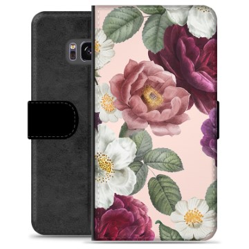 Samsung Galaxy S8+ Premium Wallet Case - Romantic Flowers