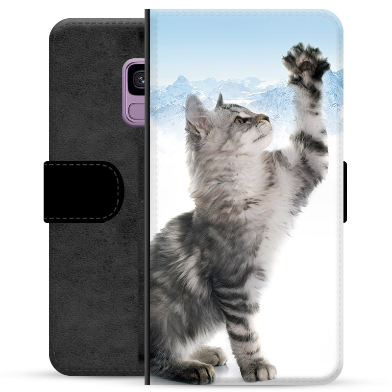 Samsung Galaxy S9 Premium Wallet Case - Cat