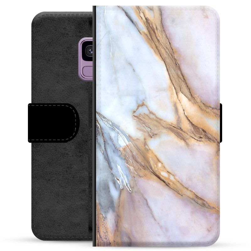 Samsung Galaxy S9 Premium Wallet Case - Elegant Marble