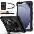 Samsung Galaxy Tab A11 Heavy Duty 360 Case with Hand Strap - Black
