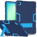 Samsung Galaxy Tab A11+ Case Robot Style Hybrid Case with Kickstand - Navy Blue