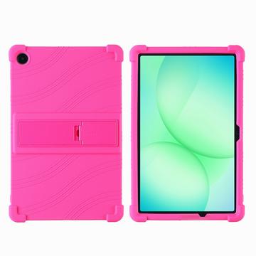 Samsung Galaxy Tab A11+ Silicone Case with Kickstand - Hot Pink
