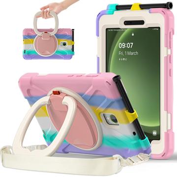 Samsung Galaxy Tab Active5 Heavy Duty 360 Case with Hand Strap - Colorful