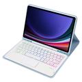 Samsung Galaxy Tab S10 Lite/S10 FE/S9 FE/S9 Bluetooth Keyboard Case - Baby Blue