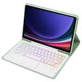 Samsung Galaxy Tab S10 Lite/S10 FE/S9 FE/S9 Bluetooth Keyboard Case - Light Green