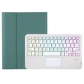 Samsung Galaxy Tab S10 Lite/S10 FE/S9 FE/S9 Bluetooth Keyboard Case - Dark Green