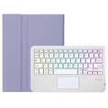 Samsung Galaxy Tab S10 Lite/S10 FE/S9 FE/S9 Bluetooth Keyboard Case - Purple