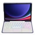 Samsung Galaxy Tab S10 Lite/S10 FE/S9 FE/S9 Bluetooth Keyboard Case - Purple