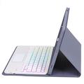 Samsung Galaxy Tab S10 Lite/S10 FE/S9 FE/S9 Bluetooth Keyboard Case - Purple