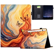 Samsung Galaxy Tab S11 Smart Folio Case - Orange Butterflies