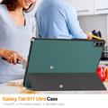 Samsung Galaxy Tab S12 Ultra Tri-Fold Series Smart Folio Case - Blackish Green
