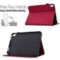 Samsung Galaxy Tab S12+ Butterfly Smart Folio Case with Card Slots - Hot Pink