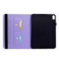 Samsung Galaxy Tab S12+ Butterfly Smart Folio Case with Card Slots - Purple