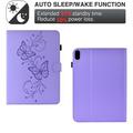 Samsung Galaxy Tab S12+ Butterfly Smart Folio Case with Card Slots - Purple