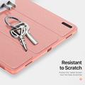 Samsung Galaxy Tab S12+ Dux Ducis Domo Tri-Fold Smart Folio Case - Pink